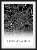 Steden poster Frankfurt am Main - Donker