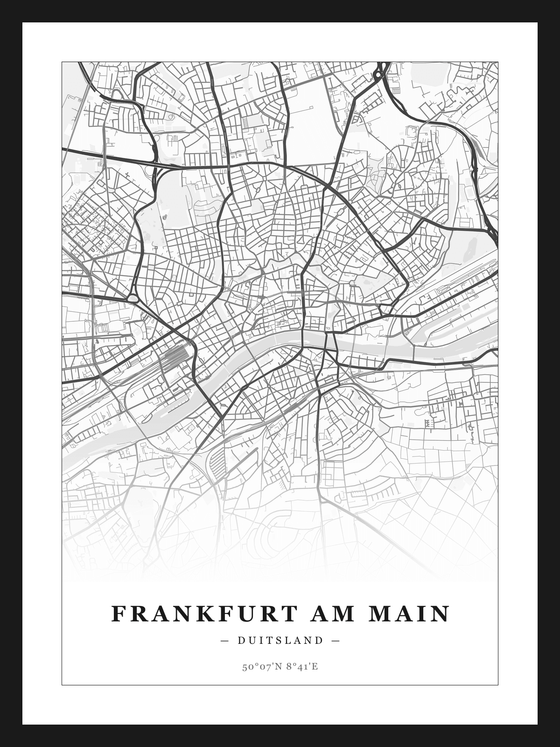 Steden poster Frankfurt am Main - Klassiek