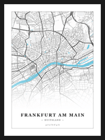 Steden poster Frankfurt am Main - Water