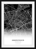 Steden poster Groningen - Donker