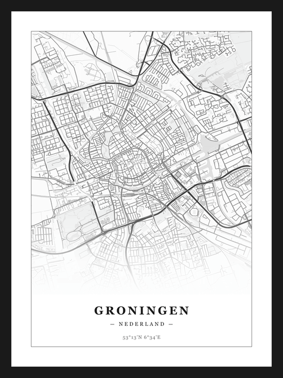 Steden poster Groningen