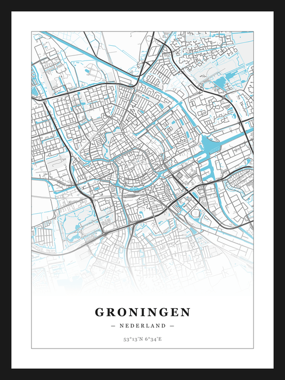 Steden poster Groningen
