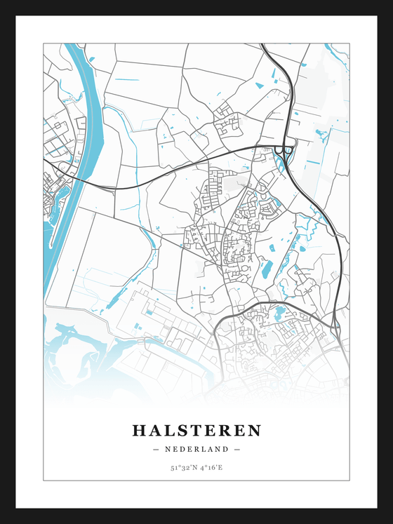 Steden poster Halsteren