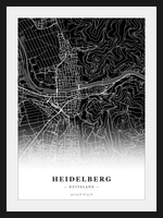 Steden poster Heidelberg - Donker