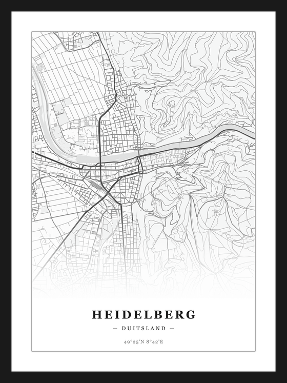 Steden poster Heidelberg - Klassiek