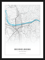 Steden poster Heidelberg - Water