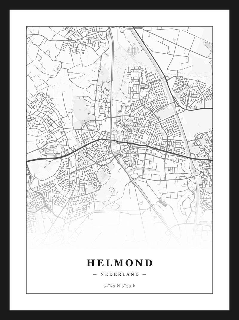 Steden poster Helmond - Klassiek