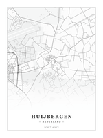 Steden poster Huijbergen - Klassiek - Zonder lijst