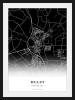 Steden poster Hulst - Donker