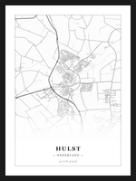 Steden poster Hulst - Klassiek