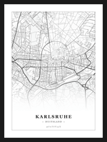 Steden poster Karlsruhe - Klassiek
