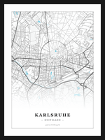 Steden poster Karlsruhe - Water