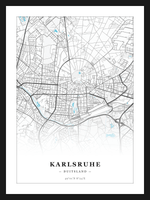 Steden poster Karlsruhe