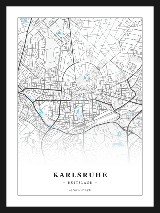 Steden poster Karlsruhe