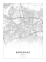 Steden poster Kielegat (Breda) - Klassiek - Zonder lijst
