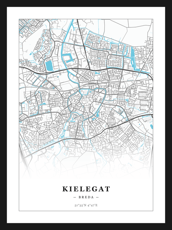 Steden poster Kielegat (Breda)