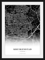 Steden poster Kruikenstad (Tilburg) - Donker