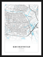 Steden poster Kruikenstad (Tilburg) - Water