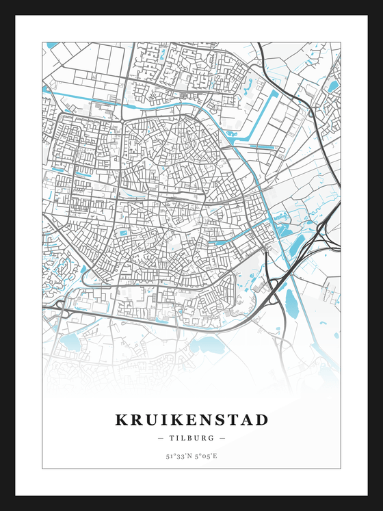 Steden poster Kruikenstad (Tilburg)