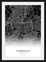 Steden poster Lampegat (Eindhoven) - Donker