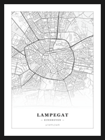 Steden poster Lampegat (Eindhoven) - Klassiek