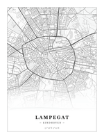 Steden poster Lampegat (Eindhoven) - Klassiek - Zonder lijst