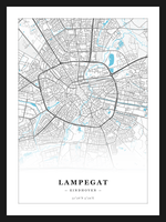 Steden poster Lampegat (Eindhoven) - Water