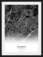 Steden poster Leiden - Donker