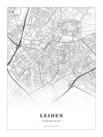 Steden poster Leiden - Klassiek - Zonder lijst