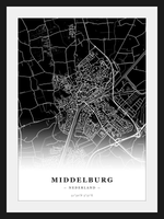 Steden poster Middelburg - Donker