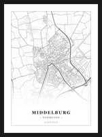 Steden poster Middelburg - Klassiek