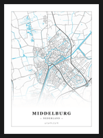 Steden poster Middelburg