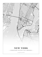 Steden poster New York - Klassiek - Zonder lijst