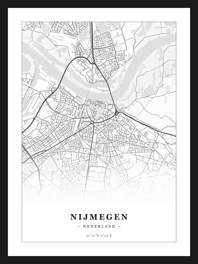 Steden poster Nijmegen - Klassiek