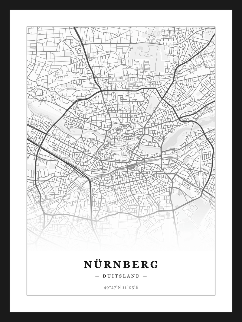Steden poster Nürnberg - Klassiek