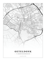 Steden poster Oeteldonk ('s-Hertogenbosch) - Klassiek - Zonder lijst