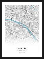 Steden poster Parijs - Water
