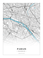 Steden poster Parijs - Water - Zonder lijst