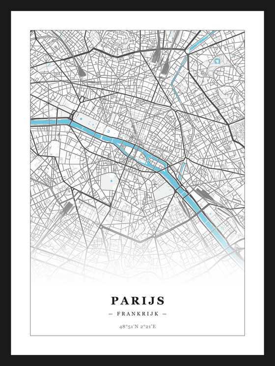 Steden poster Parijs