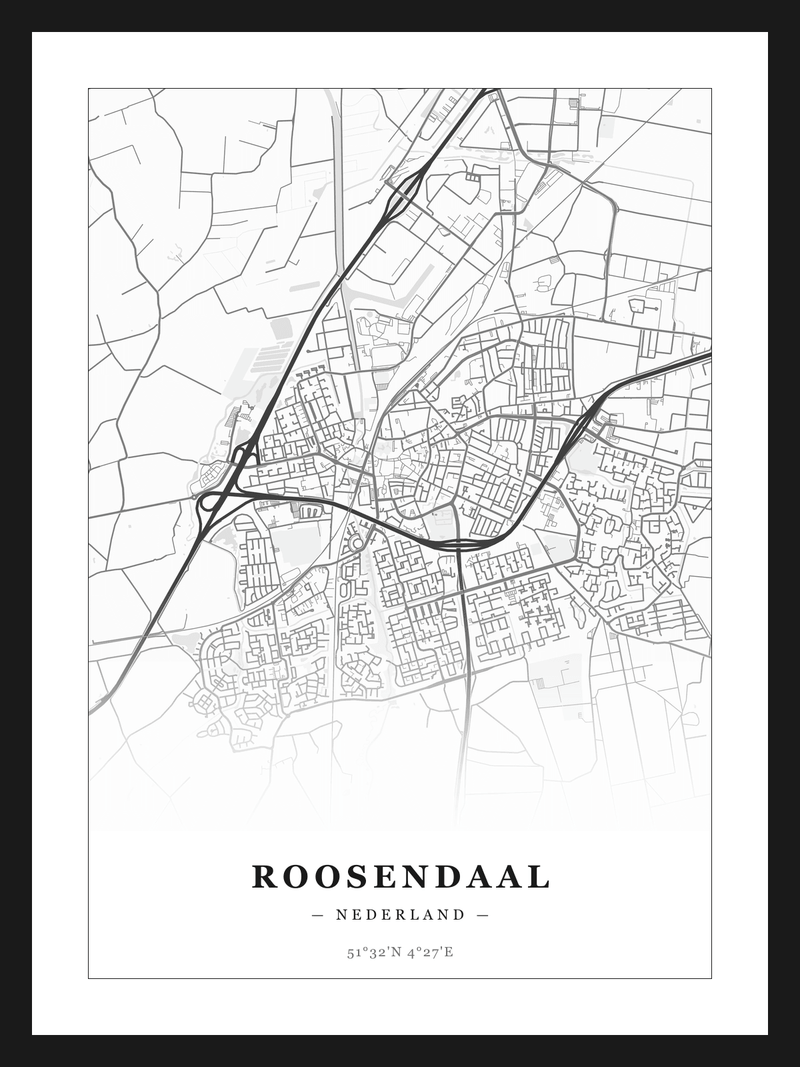 Steden poster Roosendaal - Klassiek