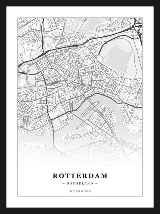 Steden poster Rotterdam - Klassiek