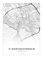 Steden poster 's-Hertogenbosch - Klassiek - Zonder lijst