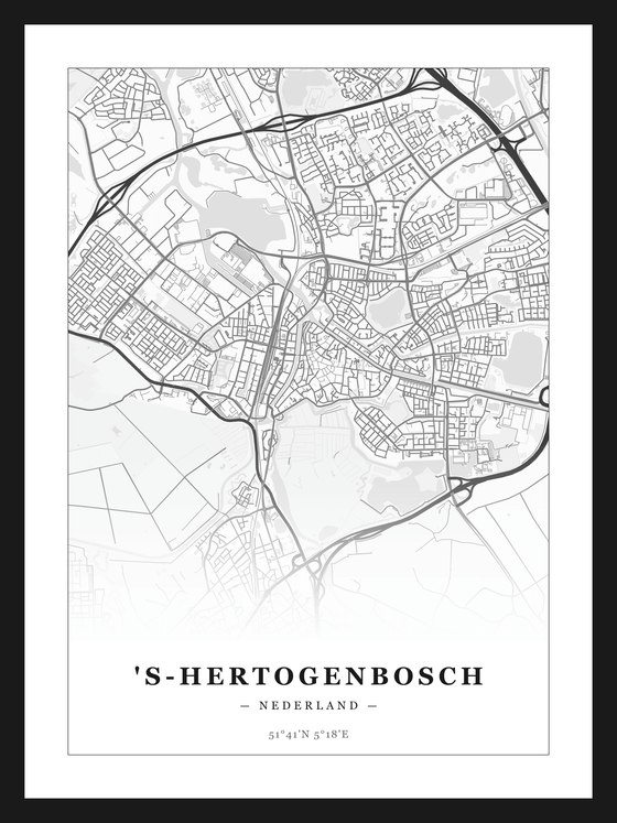 Steden poster 's-Hertogenbosch