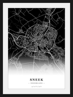 Steden poster Sneek - Donker