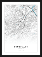 Steden poster Stuttgart - Water