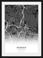 Steden poster Sydney - Donker