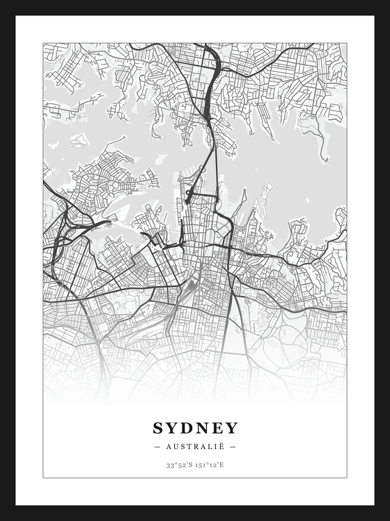 Steden poster Sydney - Klassiek