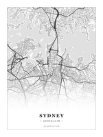 Steden poster Sydney - Klassiek - Zonder lijst