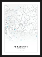 Steden poster 't Sanegat (Huijbergen) - Water