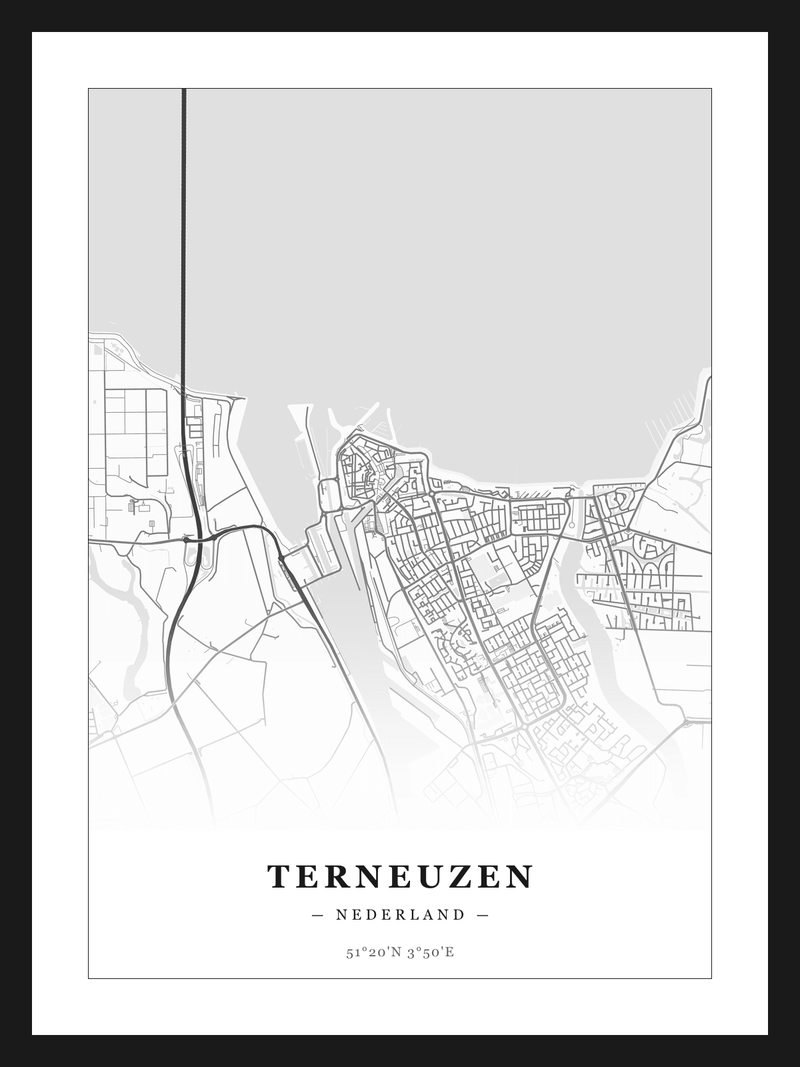 Steden poster Terneuzen - Klassiek